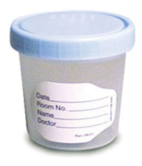 Urine Specimen Container Polypropylene Sterile Labelled With Lined