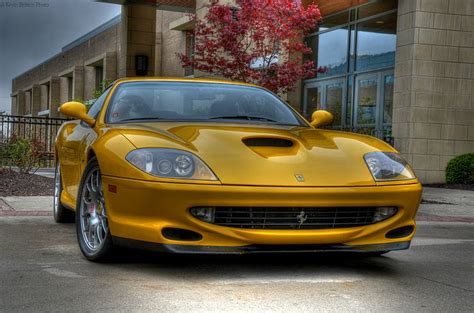 Hd Wallpaper 550 575 Cars Coupe Ferrari Italia Jaune Maranello