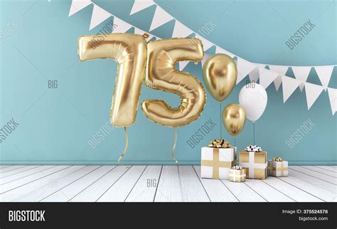 Happy 75th Birthday Image And Photo Free Trial Bigstock