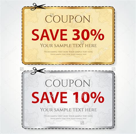 43 Printable Coupon Design Templates To Download Sample Templates