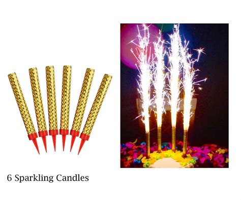 6 Sparkling Candles Delivery In Dubai Free Delivery Carmel Flowers