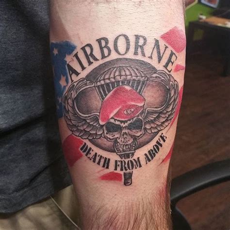 Us Airborne Forearm Tattoo Veteran Ink