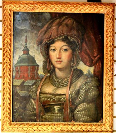Early 19th Century Russian Oil On Panel Painting