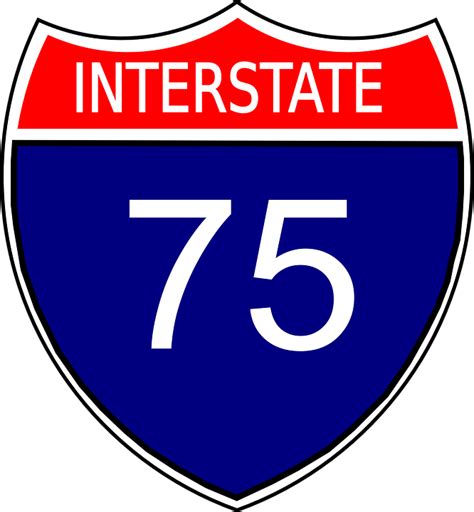 Sign Interstate 75 America Free Vector Graphic On Pixabay