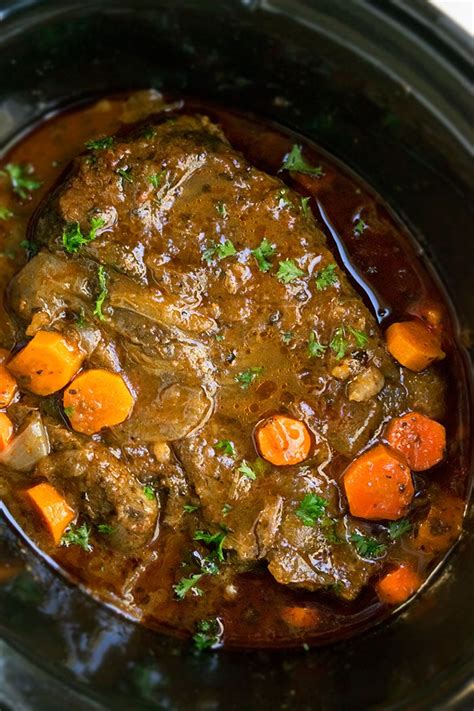 Savory roast beef with tender carrots and potatoes is a classic meal all done in the slow cooker! Pin by Angela ☮ Hermer on Main Dish | Pot roast slow cooker, Pot roast crock pot recipes easy ...