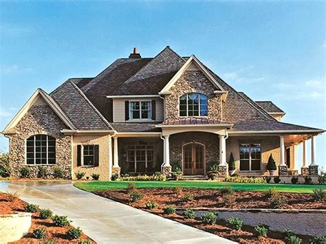 Image Result For Brick House Plans With Front Porch One Story Stone