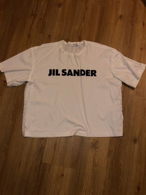 jil sander sold jil sander logo t shirt grailed