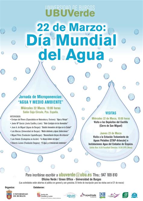 Día Mundial Del Agua Universidad De Burgos
