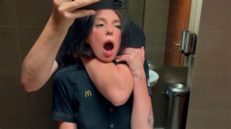 Risky Public Sex In The Toilet Fucked A Mcdonalds Worker Because Of
