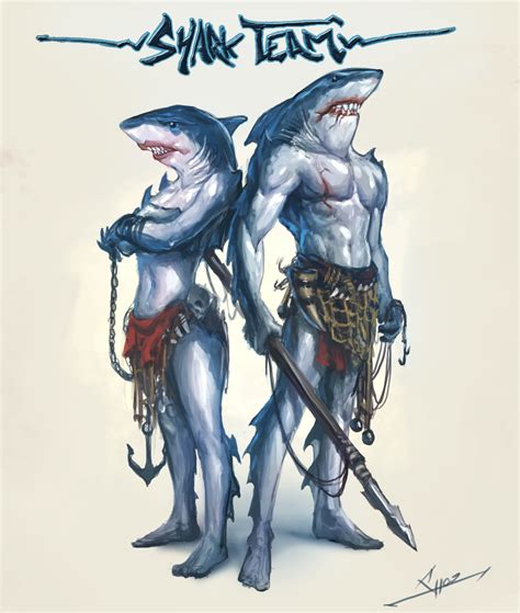 Artstation Anthro Sketches Shoz Art Cute Fantasy Creatures Shark