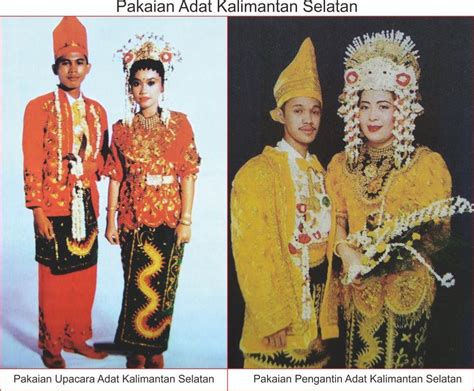 Gambar Pakaian Adat Kalimantan Selatan Lengkap Gambar Penjelasannya