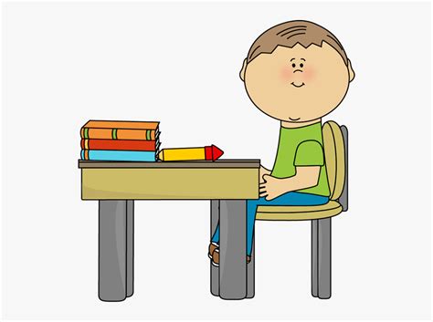 Clean School Desk Clipart