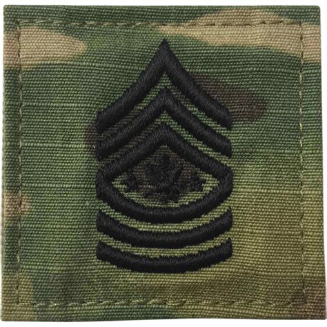 Army Rank Sergeant Major Hook And Loop Ocp Enlisted Rank Ocp