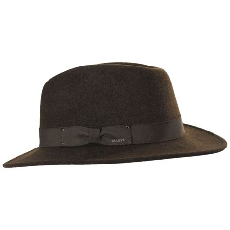 Bailey Curtis Wool Litefelt Safari Fedora Hat Crushable