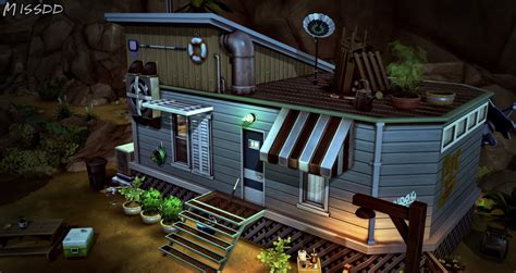 Sims 4 Ccs The Best The Garbage House No Cc By Simsmissdd