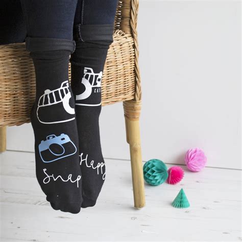Snap Happy Personalised Photography Socks By Solesmith