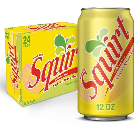 Squirt Citrus Soda 12 Fl Oz Cans 24 Pack