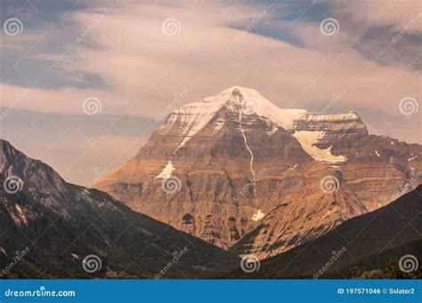Canada The Rockies Mount Robson Stock Photo Image Of Glacier