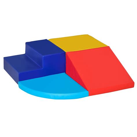 Homcom 7 Piece Soft Play Blocks Kids Climb And Crawl Gym Toy Foam