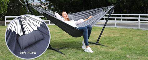 Hammock With Stand Ohuhu Double Hammock With Space Saving Steel Stand