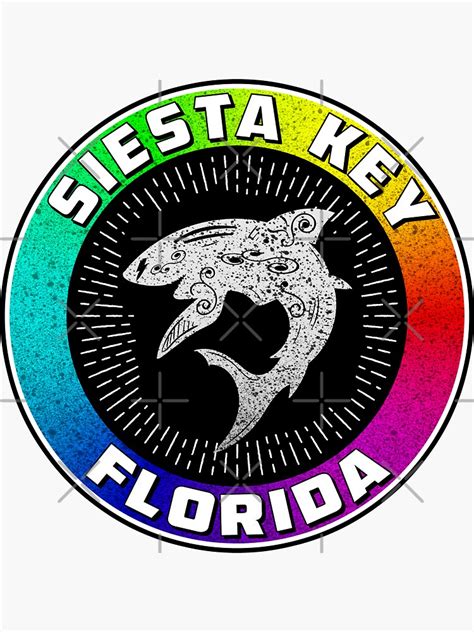 Siesta Key Florida Beach Ocean Vacation Gulf Of Mexico Sticker By
