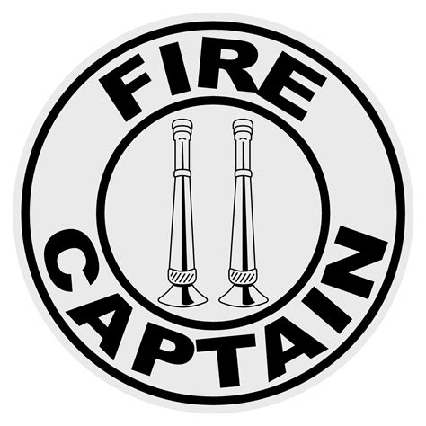 Round Fire Captain Decal
