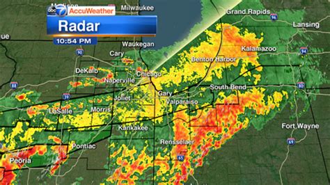 Chicago Weather Live Radar Heavy Rain Wind Causes Flooding Damage In