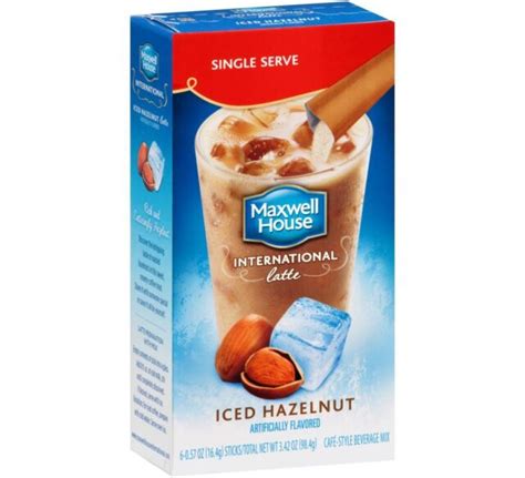 48 Packets Maxwell House International Coffee Hazelnut Iced Latte