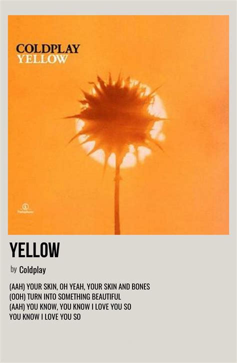 Yellow Music Poster Ideas Coldplay Poster Music Poster