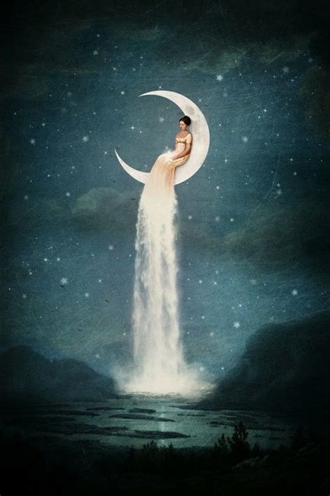 17 Best Images About Moon And Woman Art On Pinterest Mermaids Woman