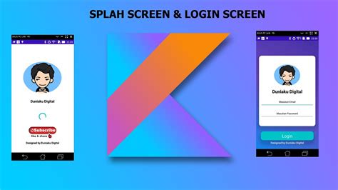 Kotlin Android Studio Membuat Login Screen And Splash Screen Youtube