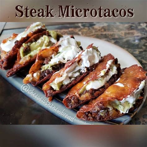 Breakfast on a low carb diet can be the best part of the day. Steak Microtacos - - | Leftover steak, Food, Recipes