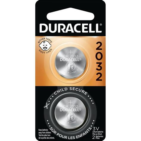 Duracell 3v Lithium Coin Battery 2032 2 Pack Long Lasting Batteries