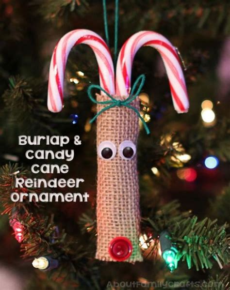 Candy canes are to christmas as pumpkins are to halloween. 25 Christmas Tree Ornaments Kids Can Make - About Family Crafts