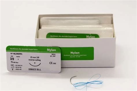 Monofilament Nylon Surgical Suture With Needle 75cm Buy 30 Nylon