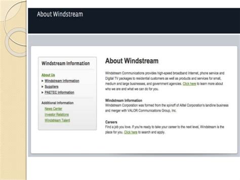 Windstream Technical Support Customer Service Number