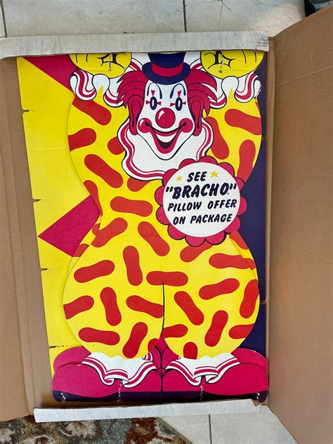Original Brachs Circus Peanuts Cardboard Clown Display In Etsy