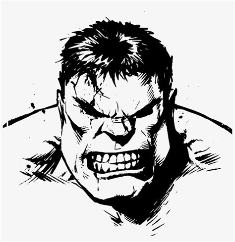 Clipart Transparent Hulk Clipart Black And White Hulk Sticker Design