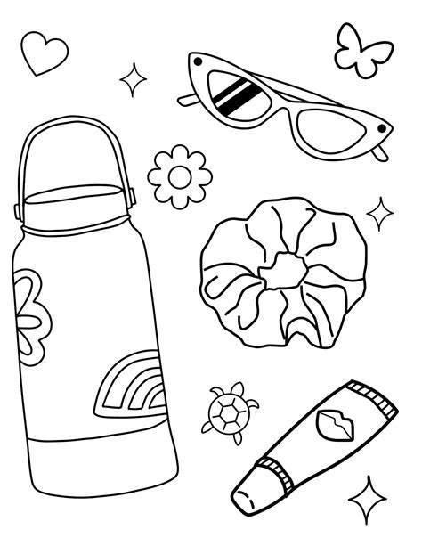 Vsco Girl Coloring Pages Teens Coloring Pages Vsco Aesthetic Coloring