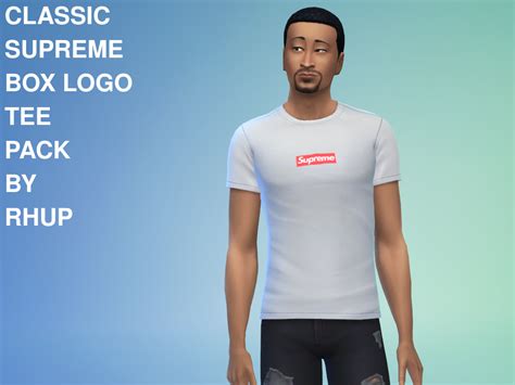 Classic Supreme Box Logo Tee Pack At The Sims 4 Nexus Mods And Community
