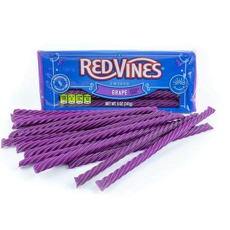 Red Vines Licorice Variety Pack Red And Grape Flavor 5oz Trays 6