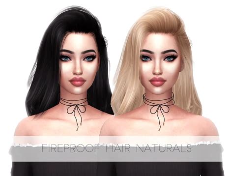 The Sims Resource Fireproof Hair Retextured Sims 4 Hairs Vrogue