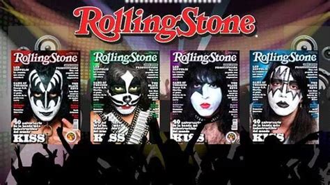 Kiss Rolling Stone Four Cover Set Hot Band Rolling Stones Music Icon