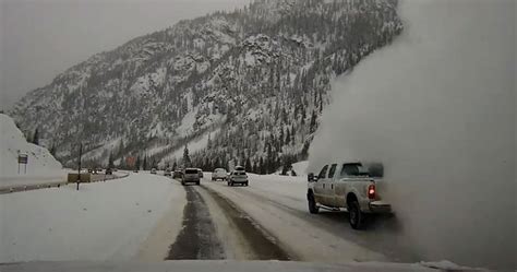 Video Shows Terrifying Moment Avalanche Engulfs Colorado Highway