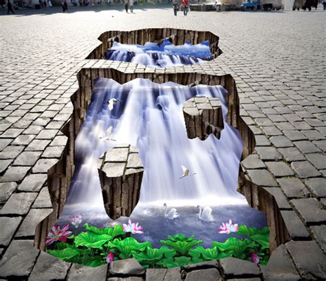 3d Great Waterfall Floor Mural Non Slip Waterproof And Removable Rug M