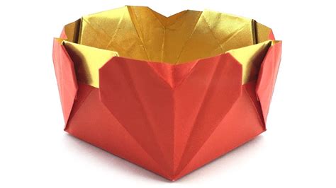 Heart Origami Box Tutorial Hyo Ahn Youtube