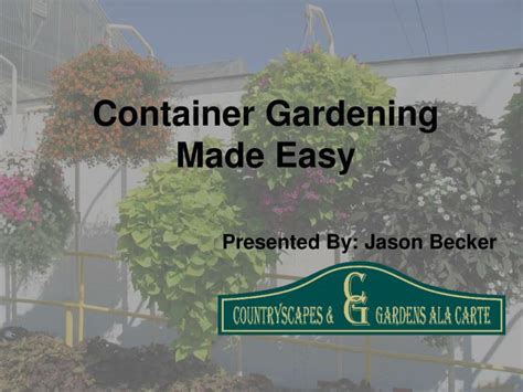 Ppt Container Gardening Made Easy Powerpoint