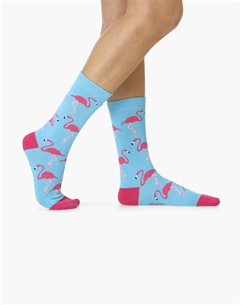 Womens Flamin Flamingo Bamboo Sock Bamboozld