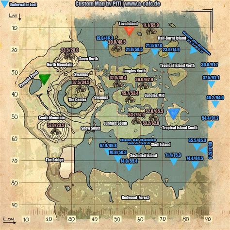 Ark The Center Custom Legend Map By A Calcde New Link Ark