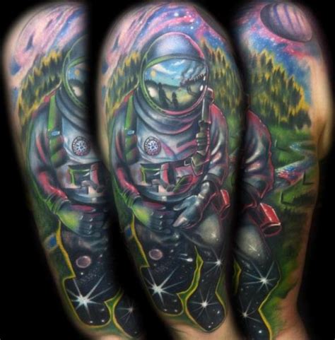 Deep Space Astronaut Tattoo By Johnny Smith Art Best